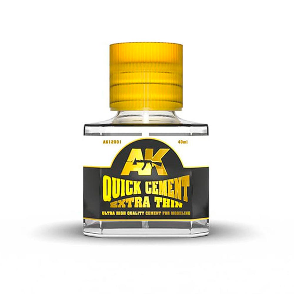 AK Interactive 12001 Quick Cement Extra Thin Adhesive 40ml
