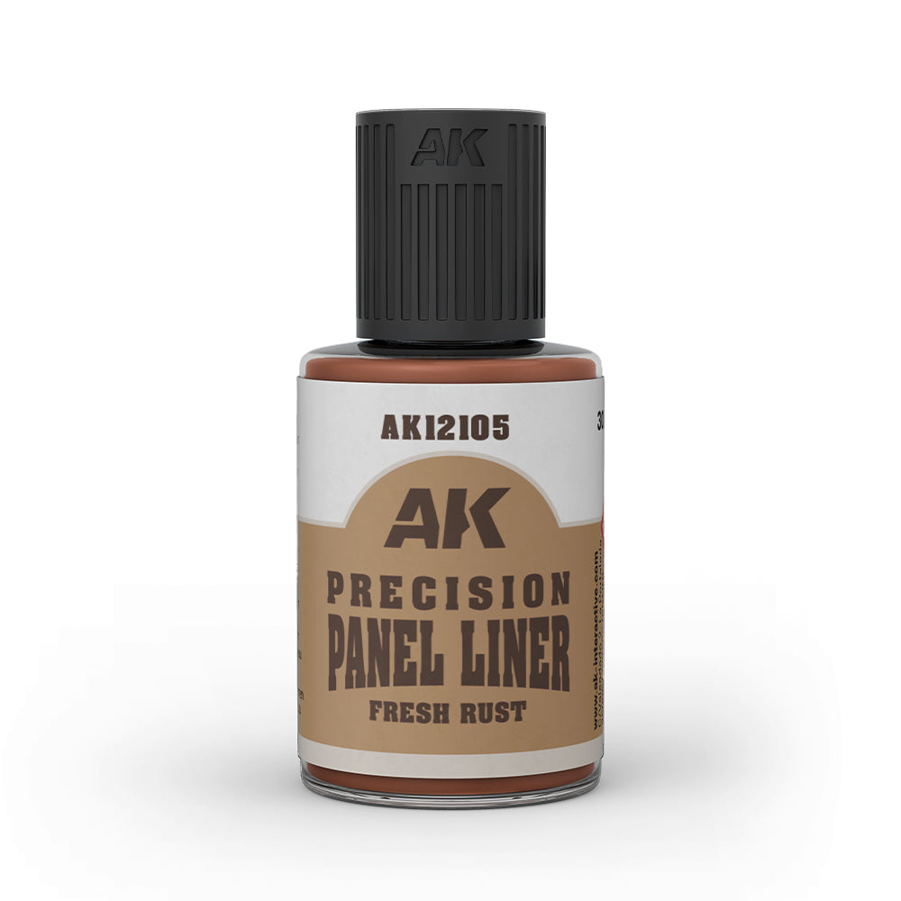 AK Interactive 12105 Precision Panel Liner - Fresh Rust 30ml