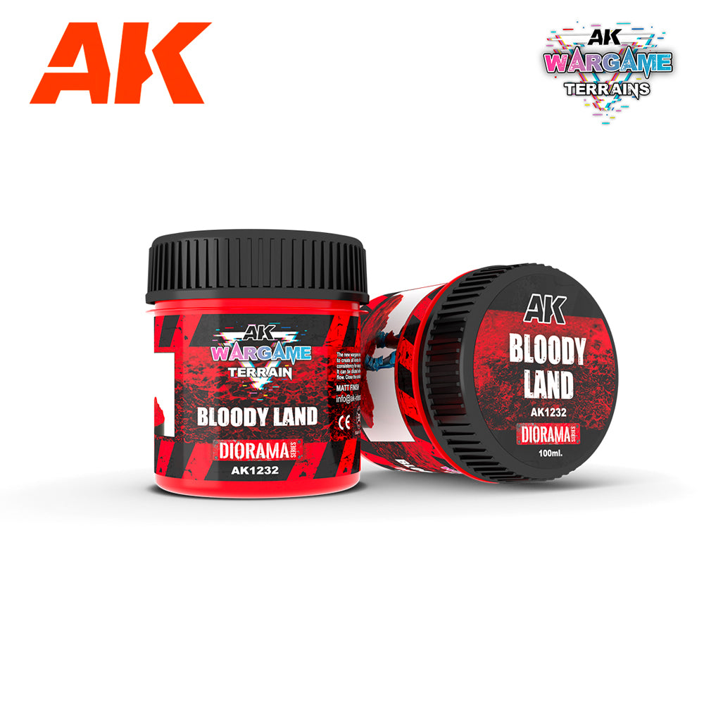 AK Interactive 1232 Bloody Land 100ml Wargame Terrain Diorama