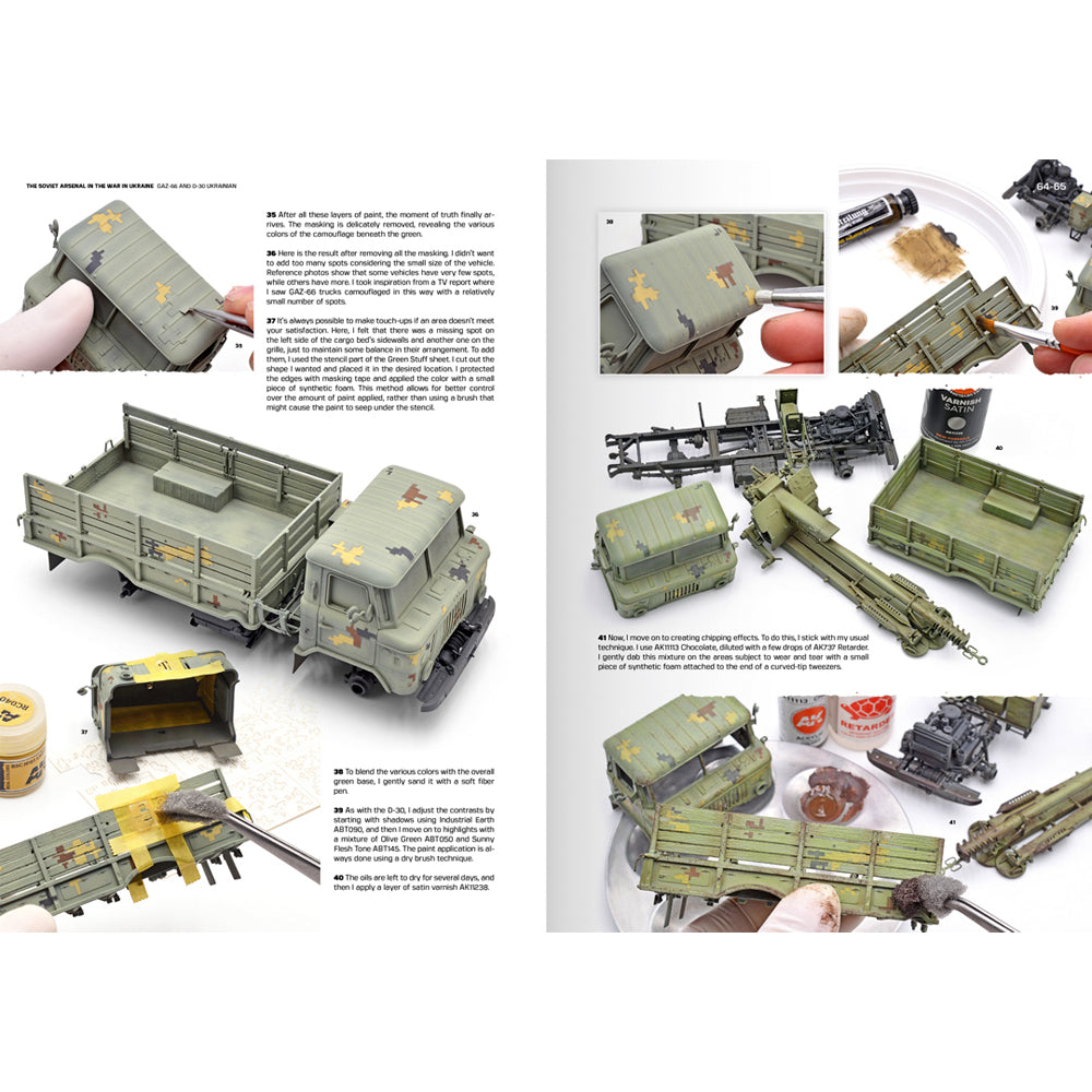 AK Interactive The Soviet Arsenal in the War in Ukraine - Model Kit Guide 130015