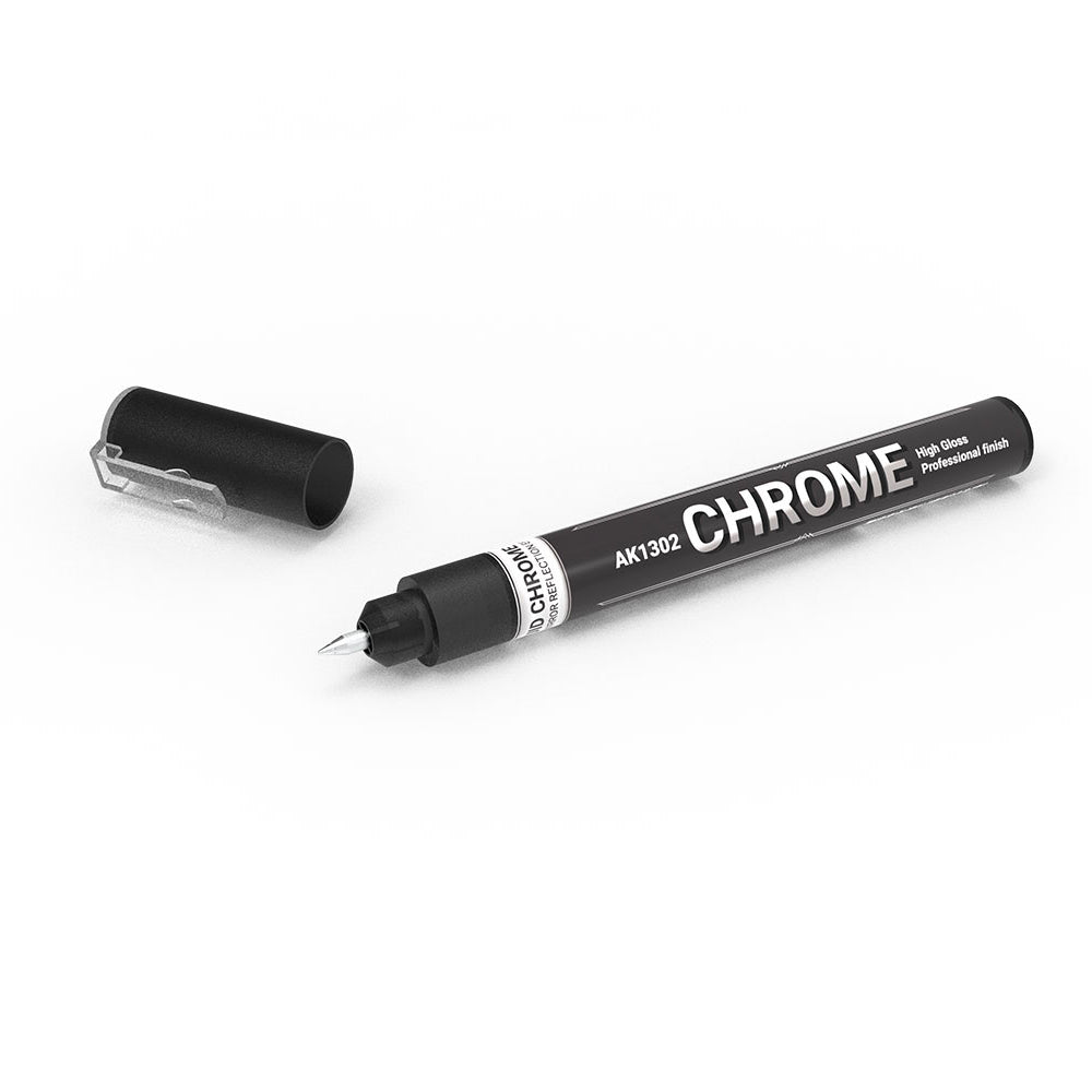 AK Interactive Chrome Silver Metallic Marker Pen AK1302