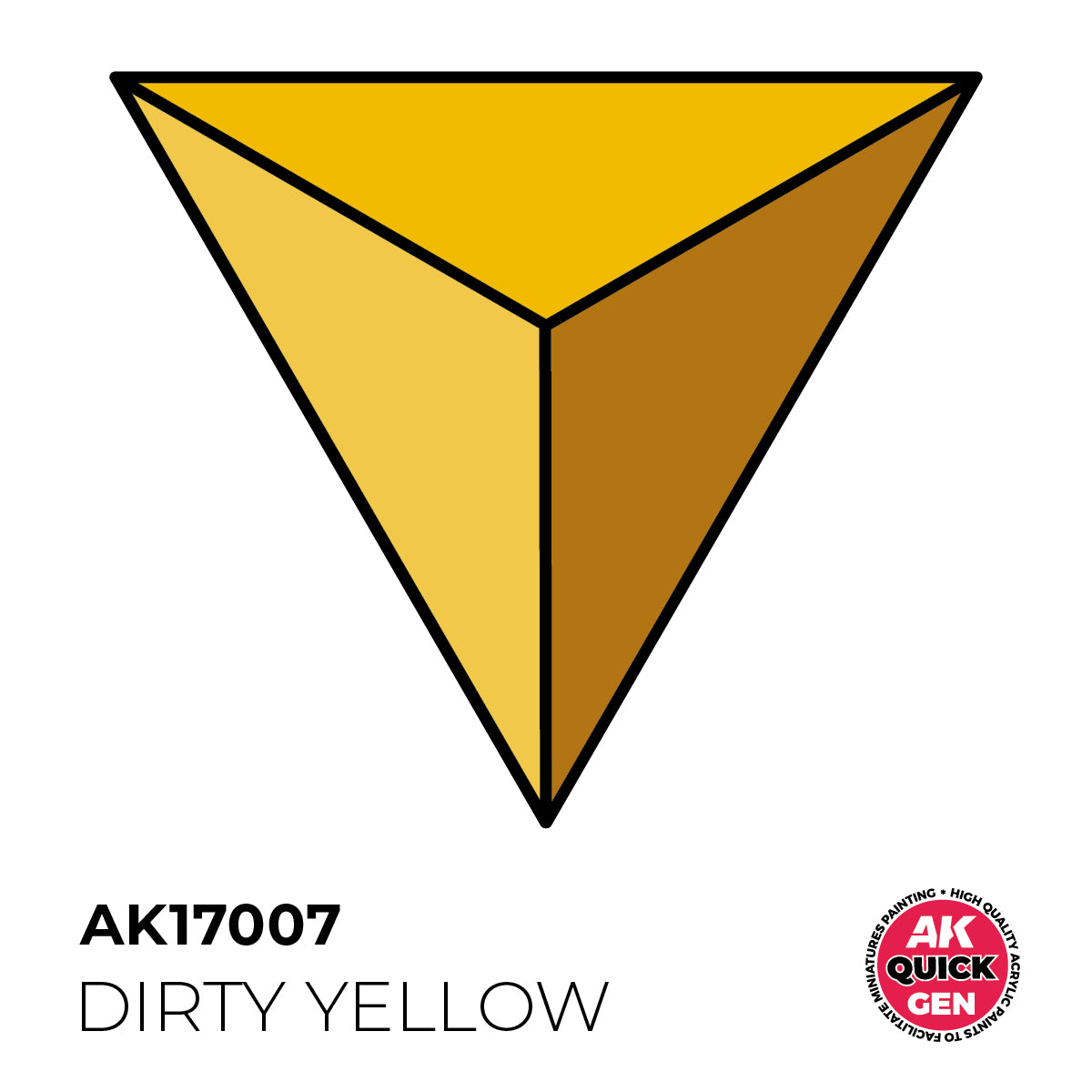 AK Interactive Quick Gen 17007 Dirty Yellow 18ml Acrylic Paint