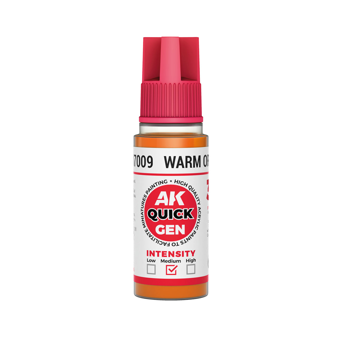 AK Interactive Quick Gen 17009 Warm Orange 18ml Acrylic Paint