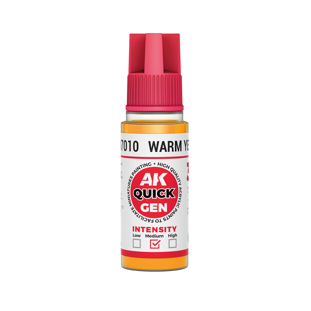 AK Interactive Quick Gen 17010 Warm Yellow 18ml Acrylic Paint