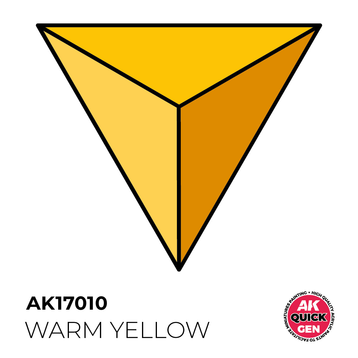AK Interactive Quick Gen 17010 Warm Yellow 18ml Acrylic Paint