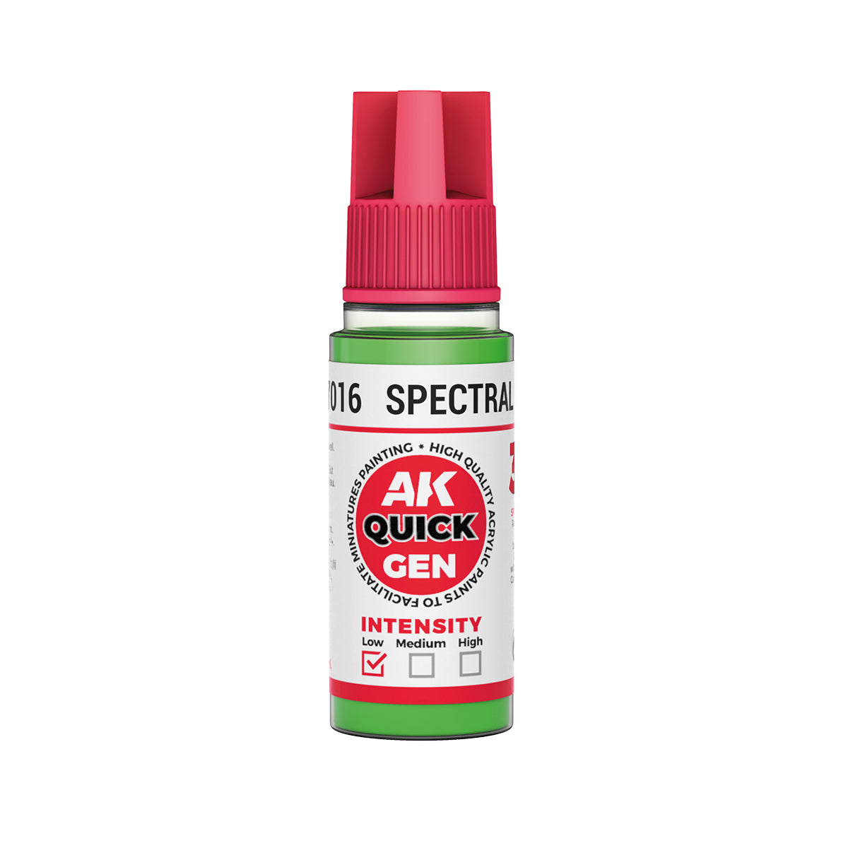 AK Interactive Quick Gen 17016 Spectral Green 18ml Acrylic Paint