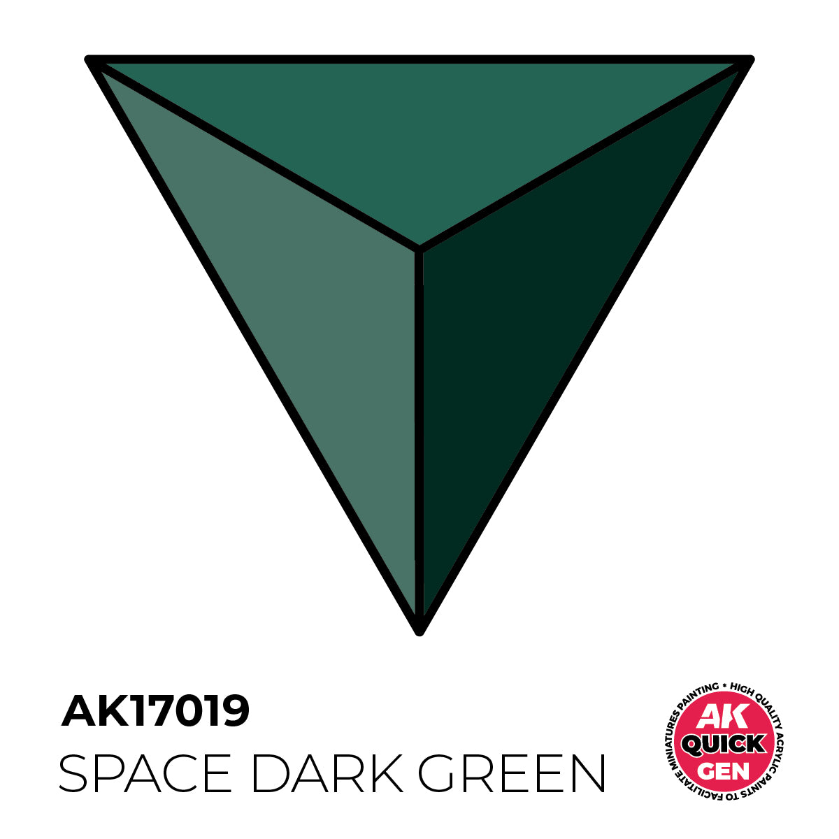 AK Interactive Quick Gen 17019 Space Dark Green 18ml Acrylic Paint