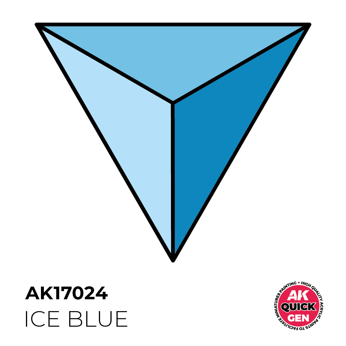 AK Interactive Quick Gen 17024 Ice Blue 18ml Acrylic Paint