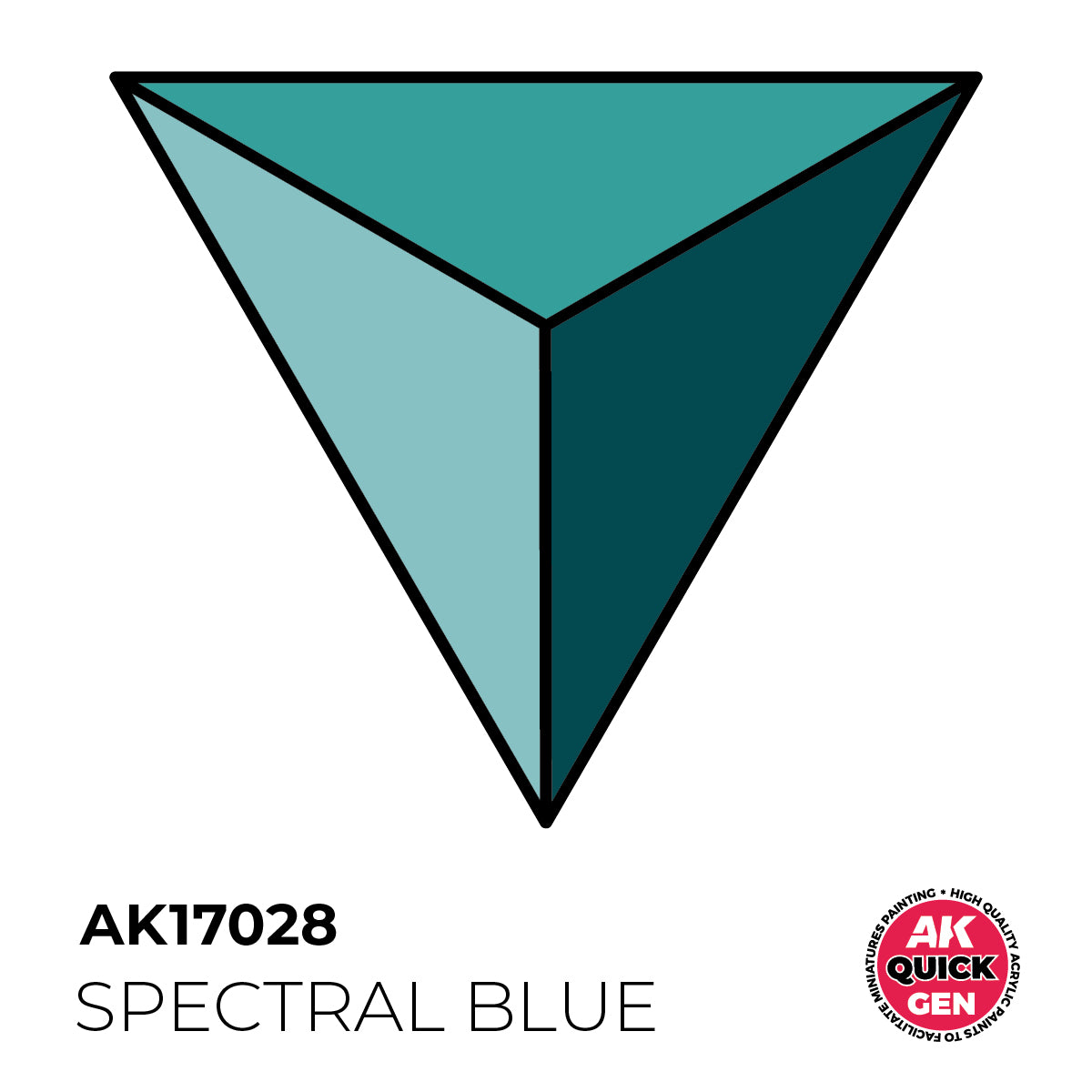 AK Interactive Quick Gen 17028 Spectral Blue 18ml Acrylic Paint