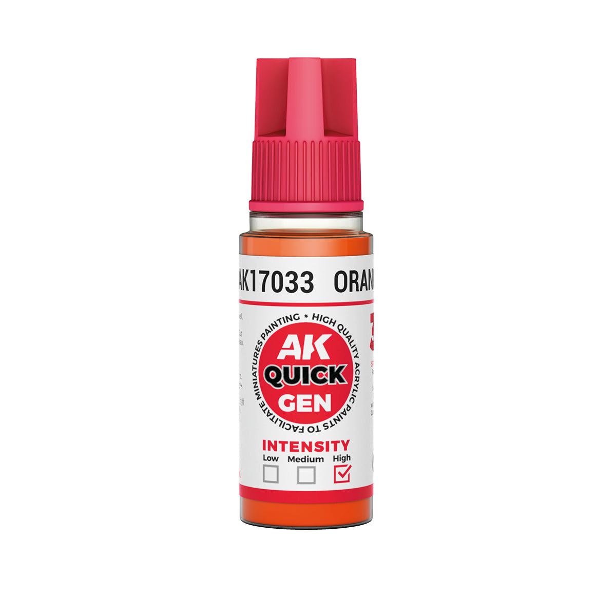 AK Interactive Quick Gen 17033 Orange 18ml Acrylic Paint