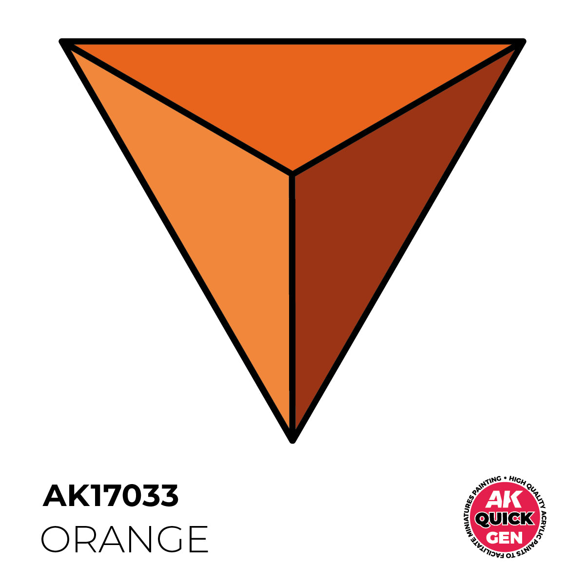 AK Interactive Quick Gen 17033 Orange 18ml Acrylic Paint