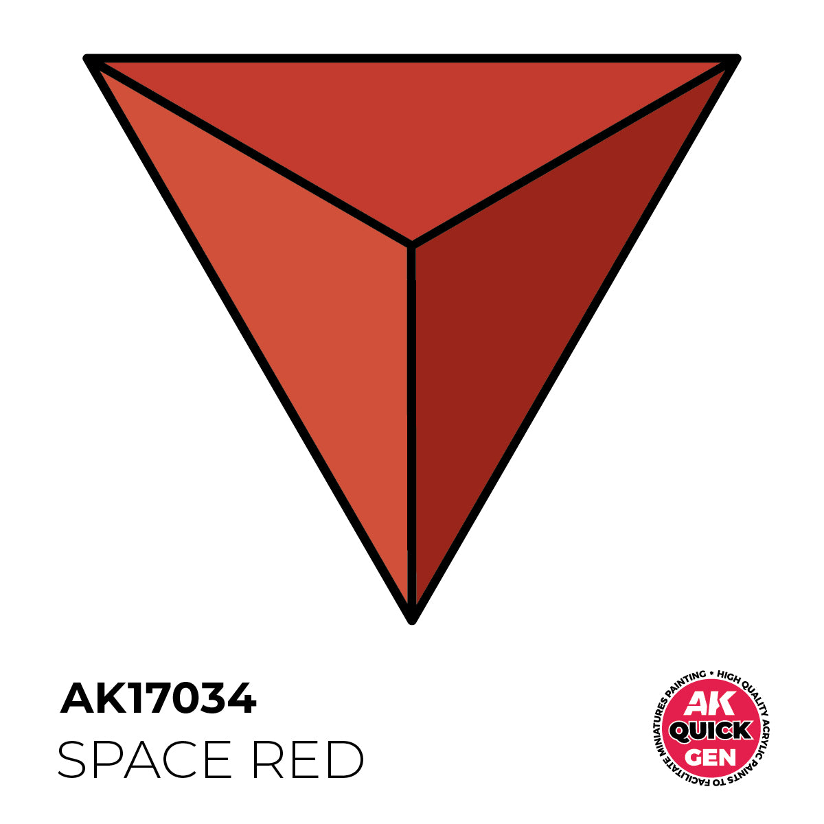 AK Interactive Quick Gen 17034 Space Red 18ml Acrylic Paint
