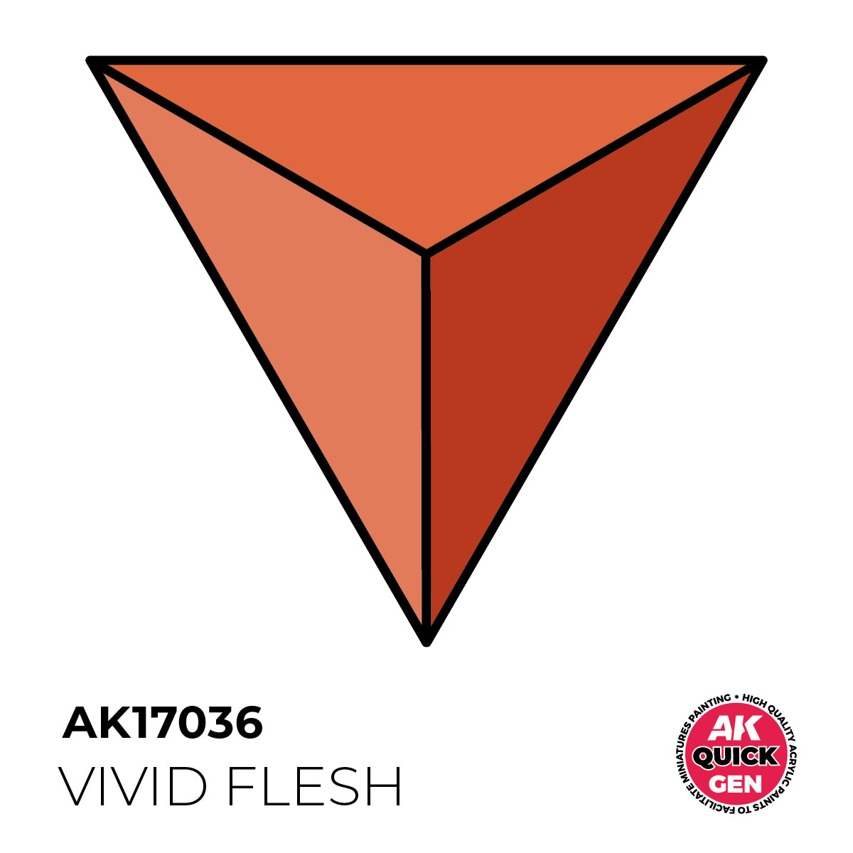 AK Interactive Quick Gen 17036 Vivid Flesh 18ml Acrylic Paint