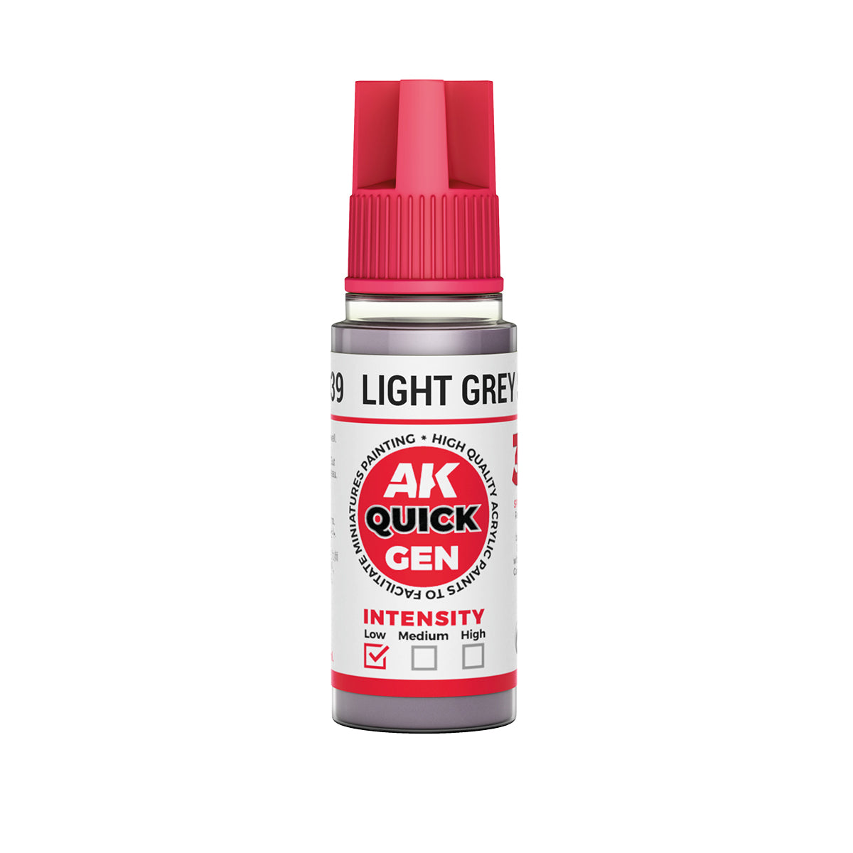 AK Interactive Quick Gen 17039 Light Grey Shadow 18ml Acrylic Paint