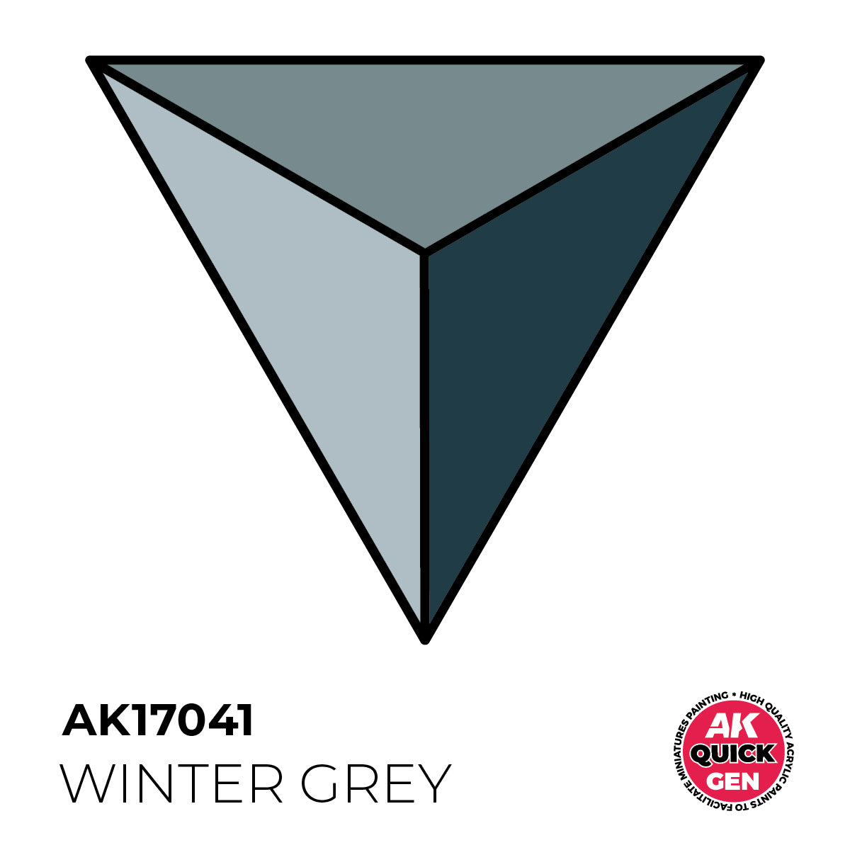 AK Interactive Quick Gen 17041 Winter Grey 18ml Acrylic Paint