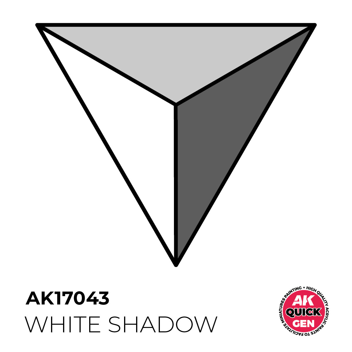 AK Interactive Quick Gen 17043 White Shadow 18ml Acrylic Paint
