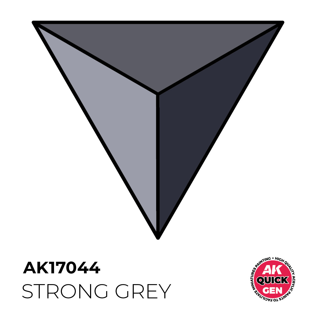 AK Interactive Quick Gen 17044 Strong Grey 18ml Acrylic Paint