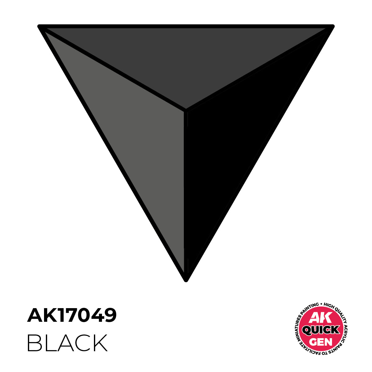 AK Interactive Quick Gen 17049 Black 18ml Acrylic Paint