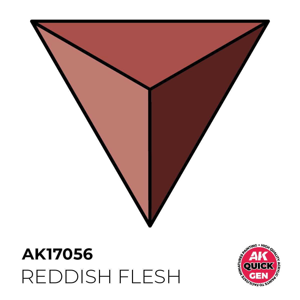 AK Interactive Quick Gen 17056 Reddish Flesh 18ml Acrylic Paint