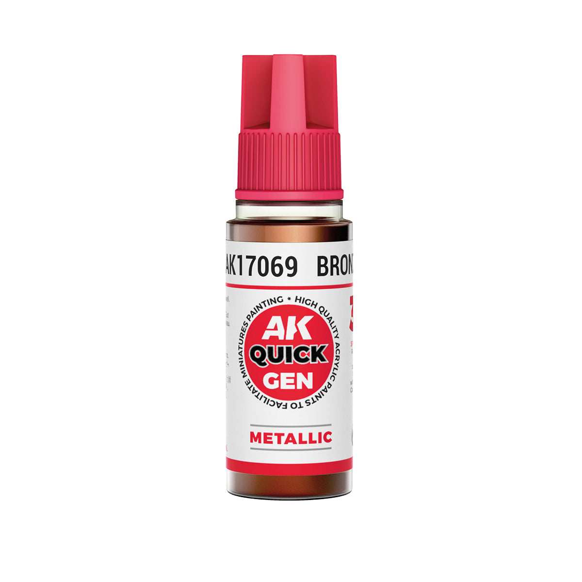 AK Interactive Quick Gen 17069 Bronze 18ml Acrylic Paint