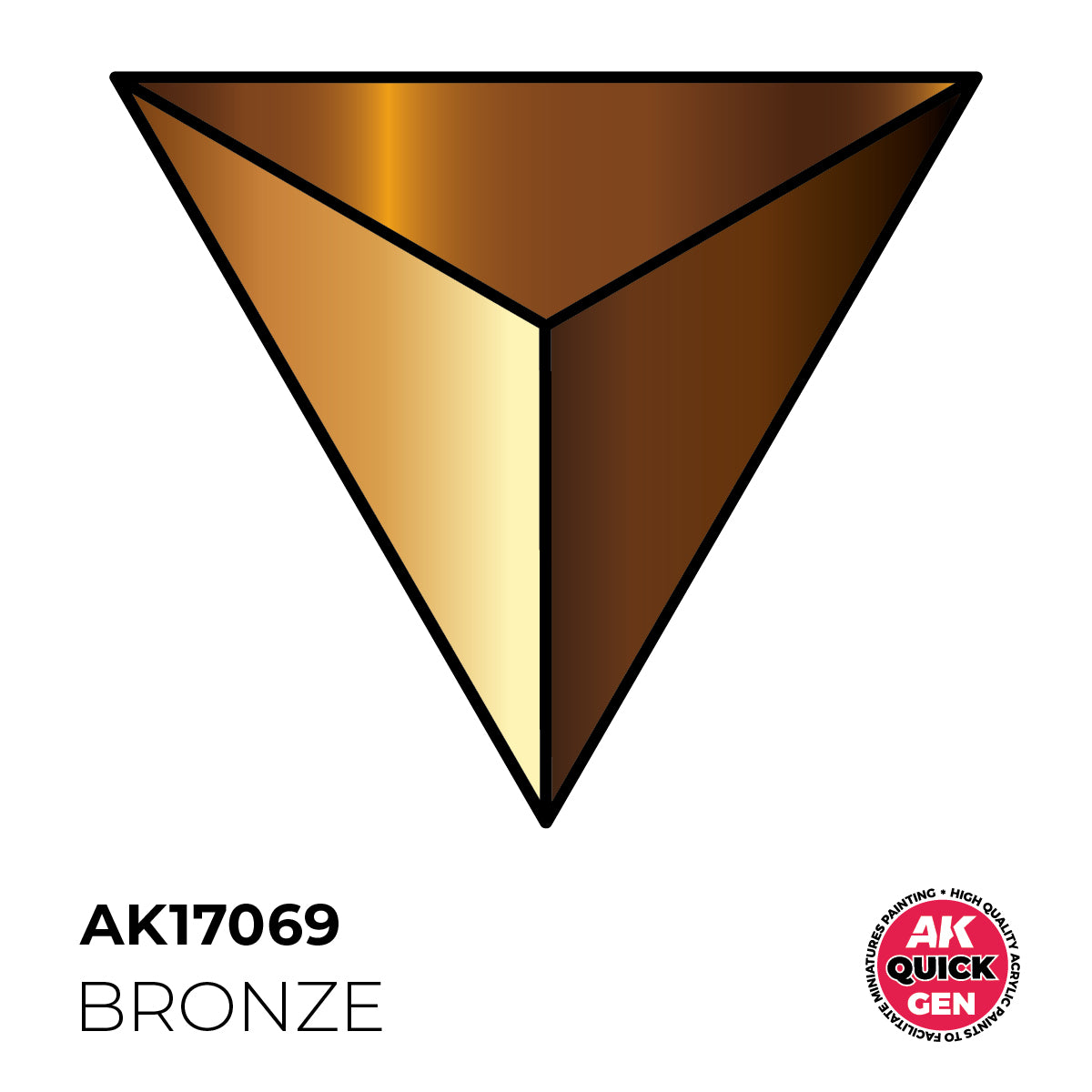 AK Interactive Quick Gen 17069 Bronze 18ml Acrylic Paint