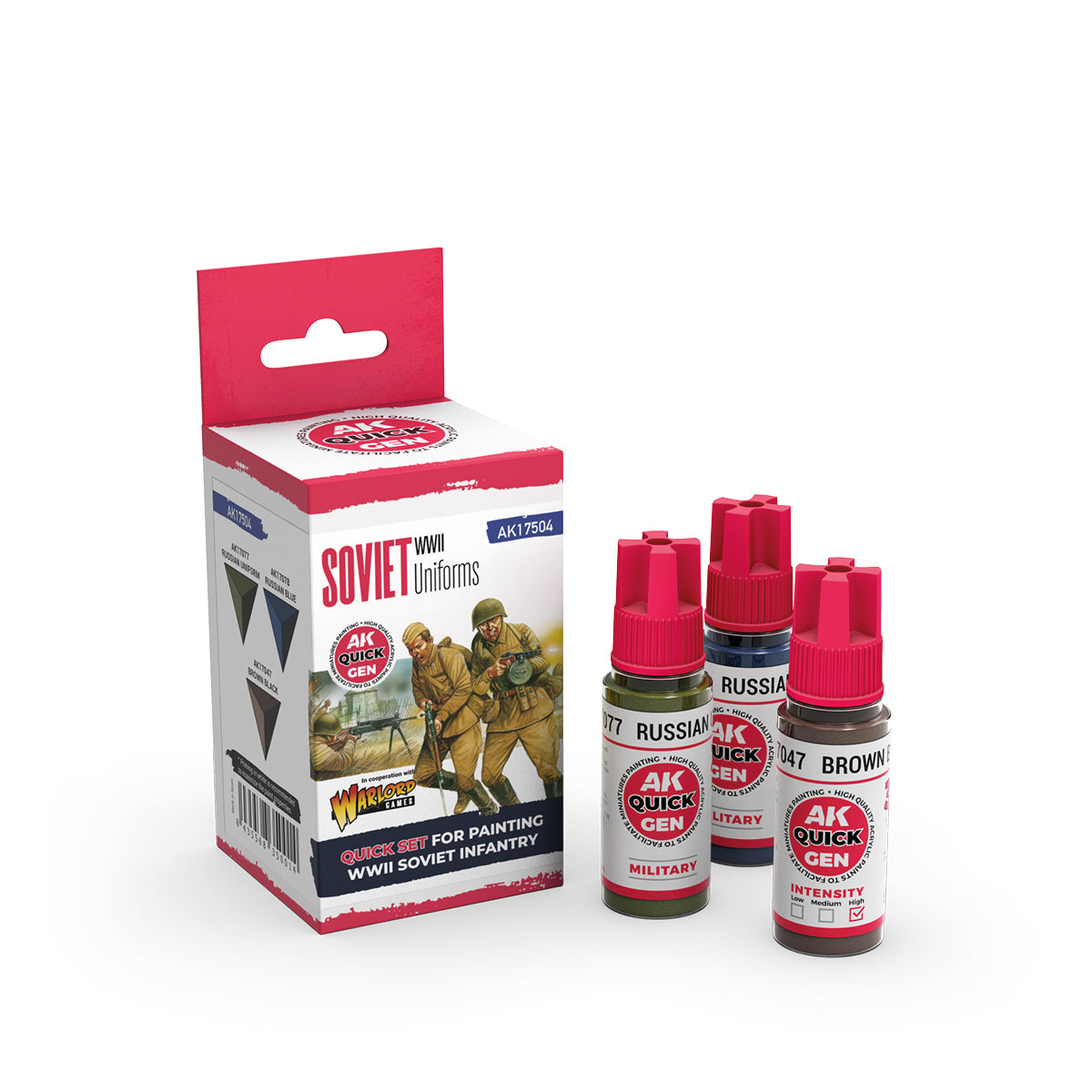 AK Interactive Quick Gen 17504 Soviet Uniforms Acrylic Paint Set