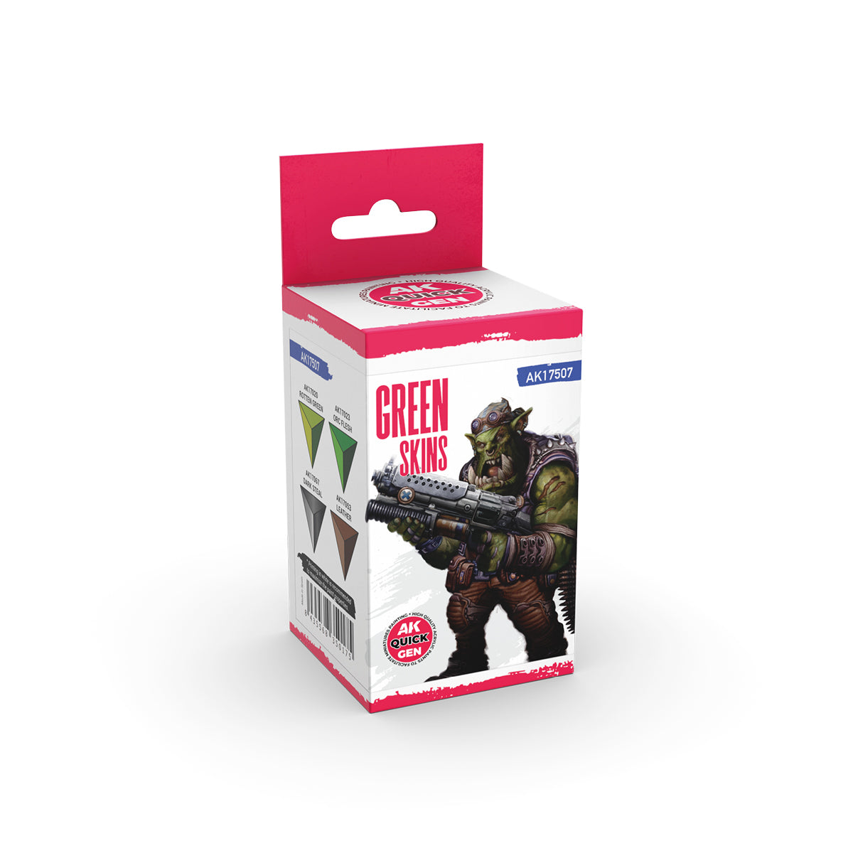 AK Interactive Quick Gen 17507 Green Skins Acrylic Paint Set