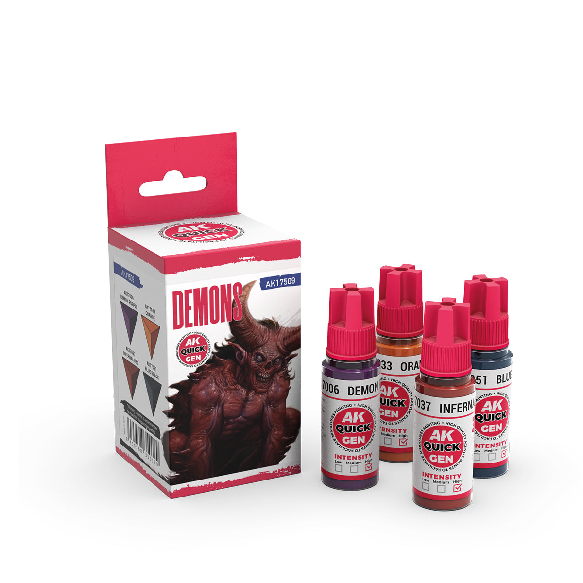 AK Interactive Quick Gen 17509 Demons Acrylic Paint Set