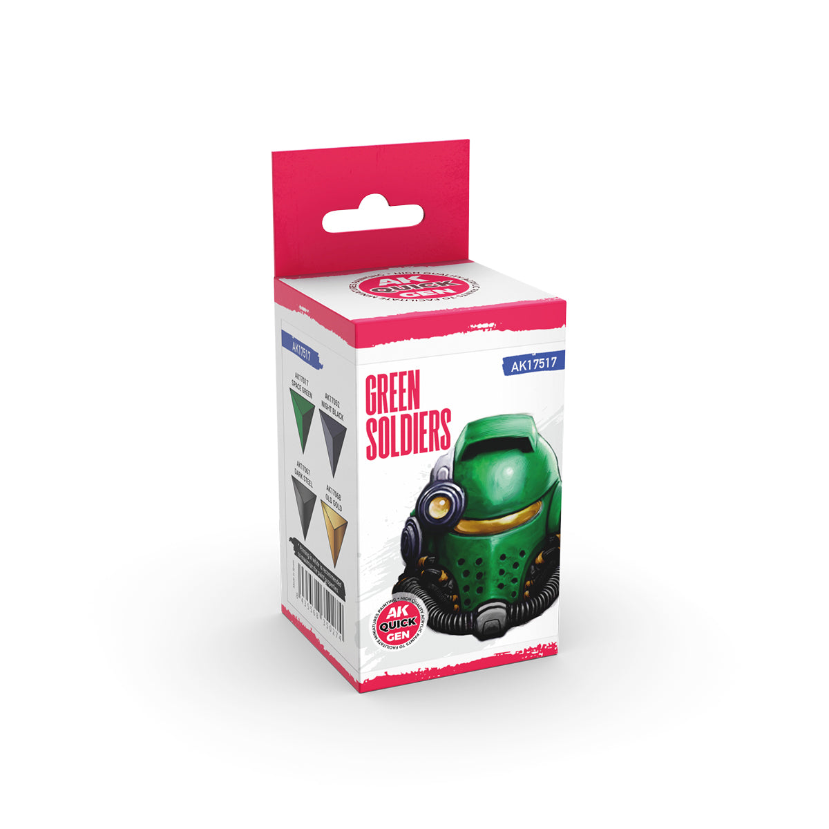 AK Interactive Quick Gen 17517 Green Soldiers Acrylic Paint Set