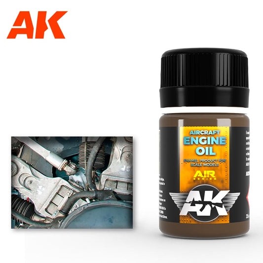 AK Interactive 2019 Aircraft Engine Oil Enamel Effect 35ml