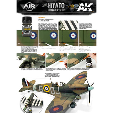 AK Interactive 2071 Brown/Green Camouflage Paneliner Enamel 35ml