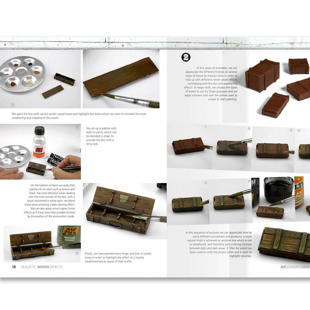 AK Interactive 259 AK Learning: Realistic Wood Effects Book (English)