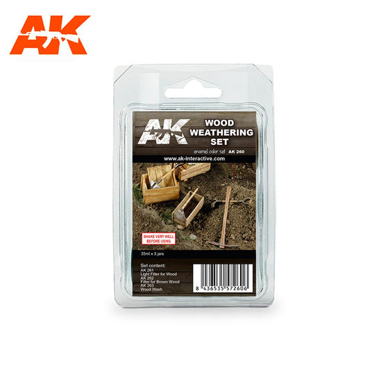 AK Interactive 260 Wood Weathering Set