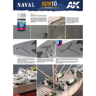 AK Interactive 302 Naval: Grey Deck Wash Enamel Weathering 35ml