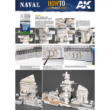 AK Interactive 303 Naval: Grey Wash f/Kriegsmarine Ships Enamel Weathering 35ml
