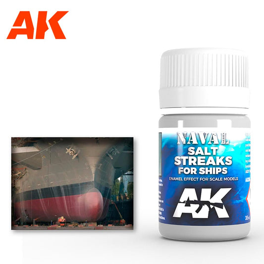 AK Interactive 306 Naval: Salt Streaks for Ships Enamel Weathering 35ml