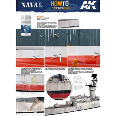 AK Interactive 306 Naval: Salt Streaks for Ships Enamel Weathering 35ml