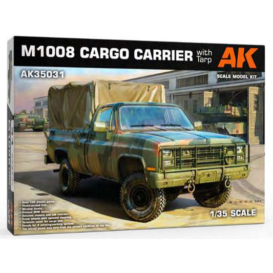 AK Interactive 35031 M1008 Troop Carrier w/Tarp 1:35 Model Kit