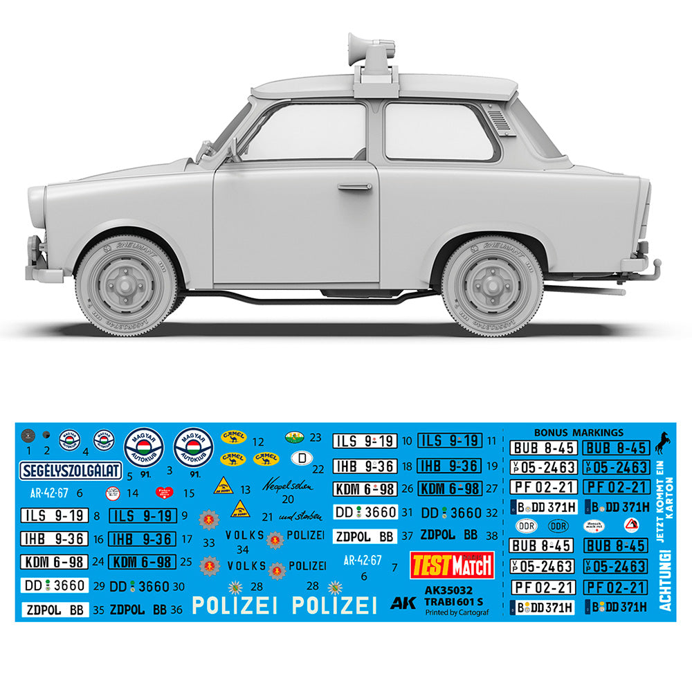 AK Interactive 35032 Trabi 601 S 1:35 Model Kit