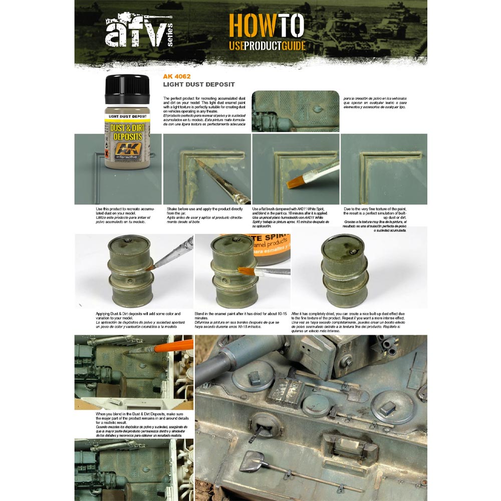 AK Interactive 4062 Light Dust Deposit 35ml Enamel Weathering