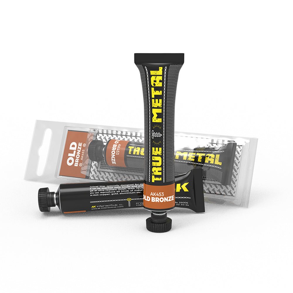 AK Interactive AK453 Old Bronze True Metal Metallic Model Wax Paint