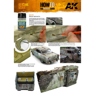AK Interactive 675 Decay Deposits For Abandoned Vehicles 35ml Enamel Weathering