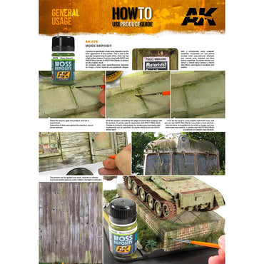 AK Interactive 676 Moss Deposits 35ml Enamel Weathering