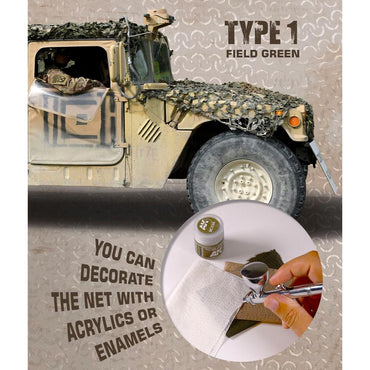 AK Interactive 8066 Regular Camouflage Net Type 1 Field Green