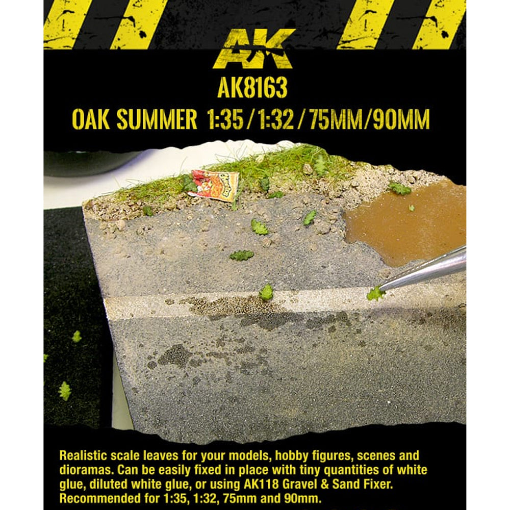 AK Interactive 8163 Summer Oak Leaves 1:32/1:35 Model Diorama Scenery
