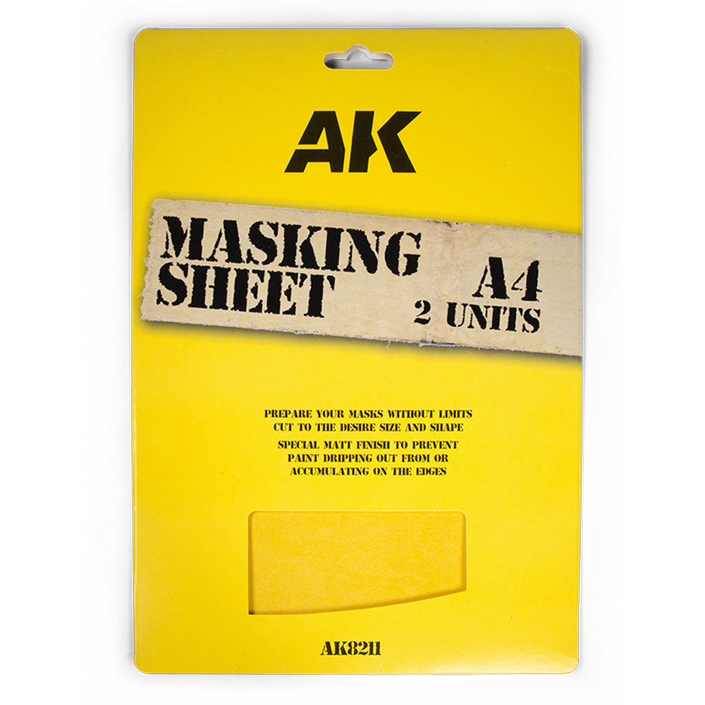 AK Interactive 8211 A4 Masking Tape Sheets for Custom Shaped Paint Masks