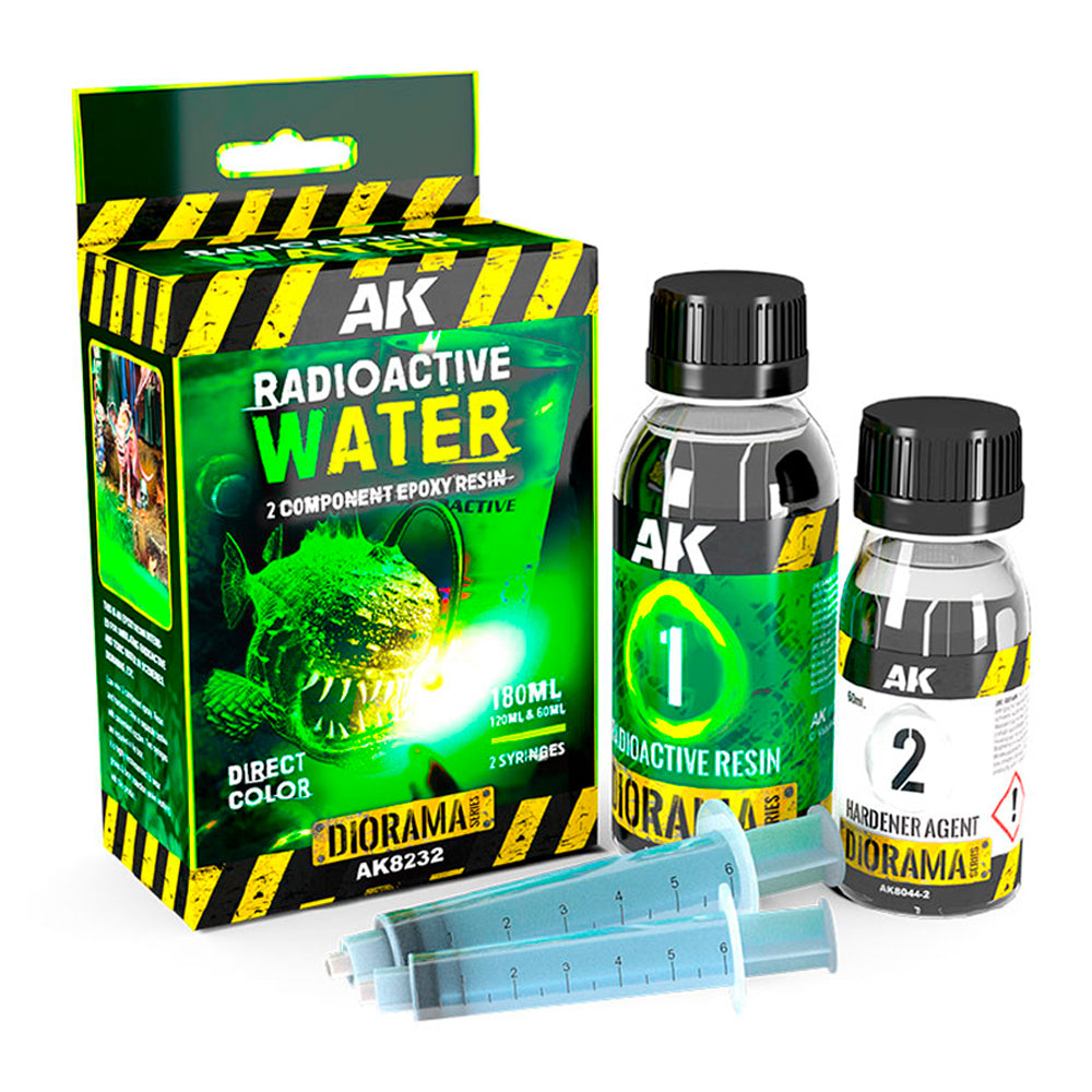 AK Interactive 8232 Radioactive Water 2-Component Epoxy Resin 180ml