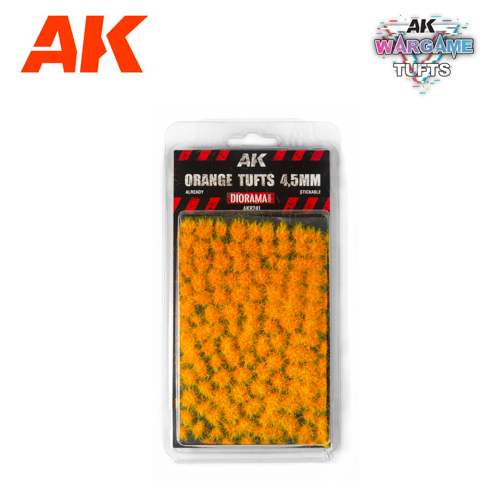 AK Interactive 8241 Orange Wargame Tufts Wargame Terrain Diorama