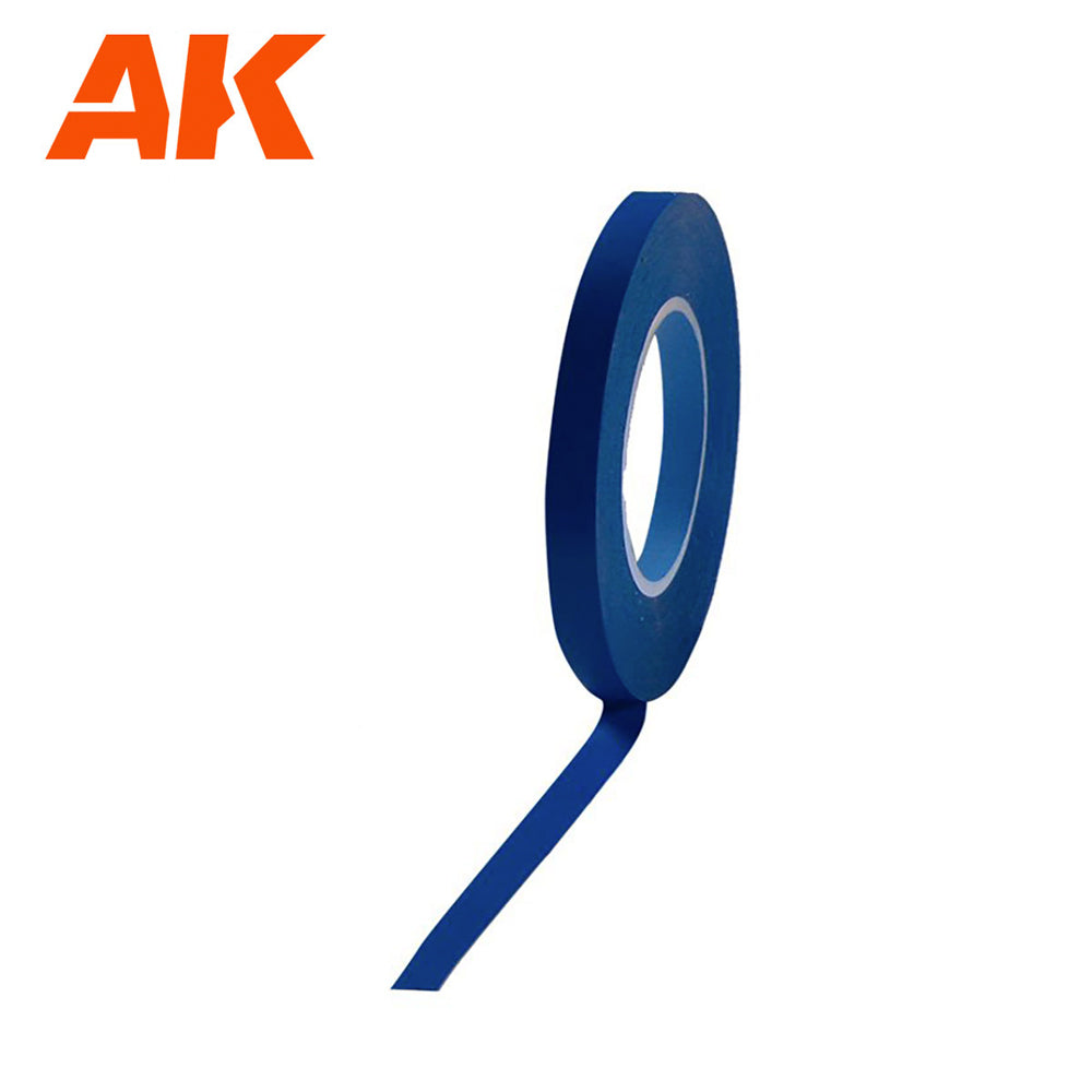 AK Interactive 9184 6mm Blue Masking Tape for Curves - Model Painting 18m Long