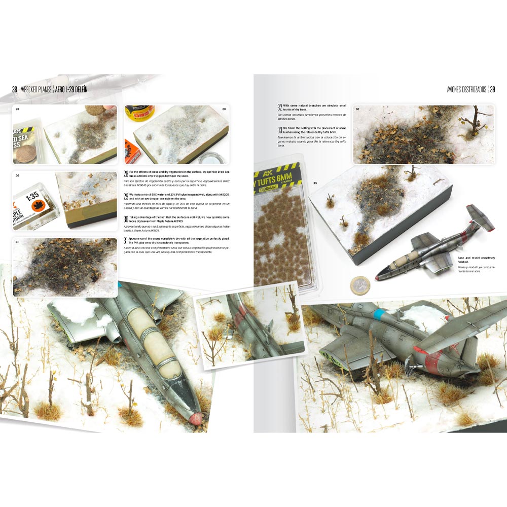 AK Interactive 918 Wrecked Planes - Aircraft Model Kit Weathering Guide Book